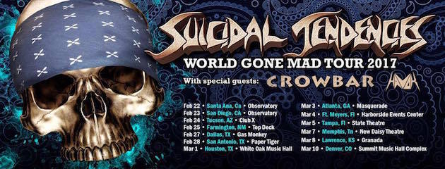 Suicidal Tendencies Announces U.S. Tour