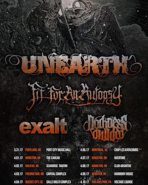 Unearth Announces North American Tour Dates