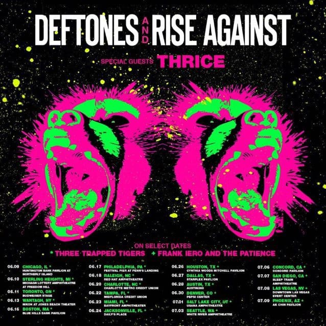 Deftones And Rise Against Announce Co-Headlining Tour