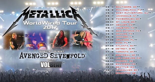 Metallica Announces ‘WorldWired’ North American Tour