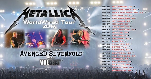 Metallica Announces ‘WorldWired’ North American Tour