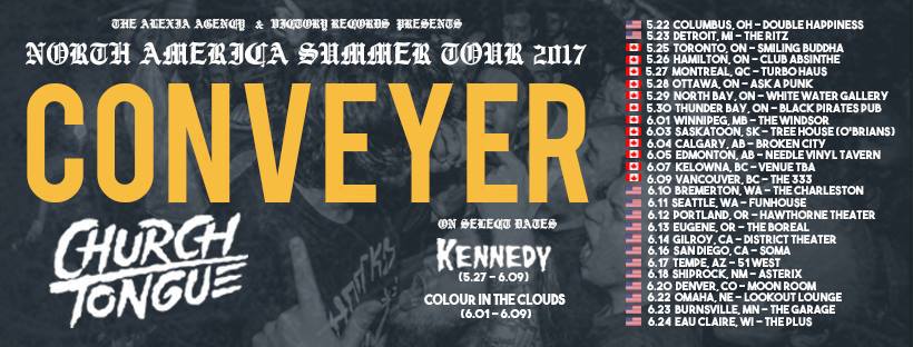 Conveyer Announced North American Tour Dates