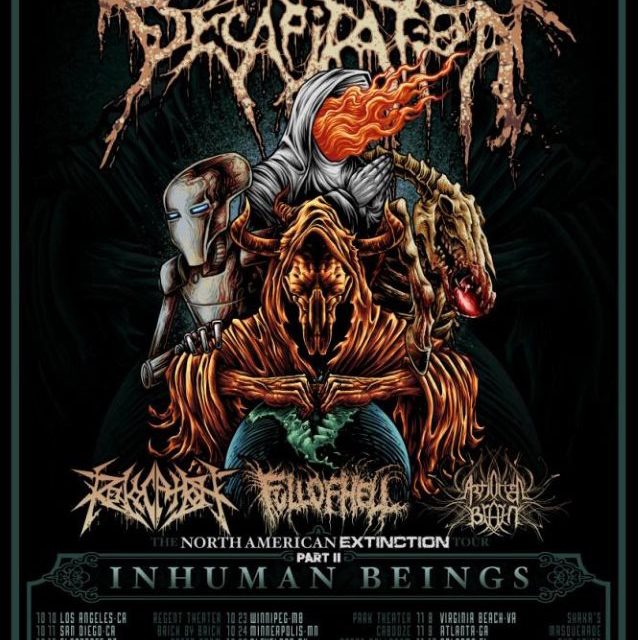 Cattle Decapitation Announces Dates For ‘North American Extinction Tour Part II: Inhuman Beings’
