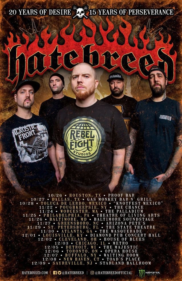 Hatebreed Announces Fall Tour Dates AudioVein Entertainment