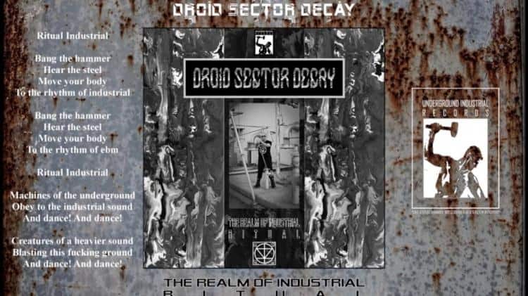 Droid Sector Decay post track “The Realm Of Industrial Ritual”