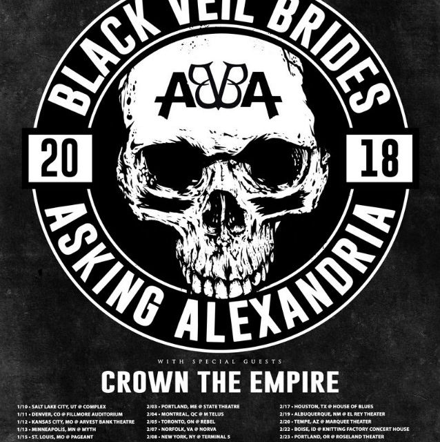 Black Veil Brides and Asking Alexandria announce North American Tour