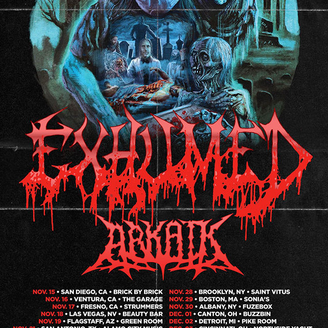 Exhumed Announce Tour Dates With Arkaik