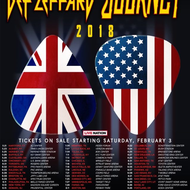 Def Leppard and Journey announced a massive 2018 tour