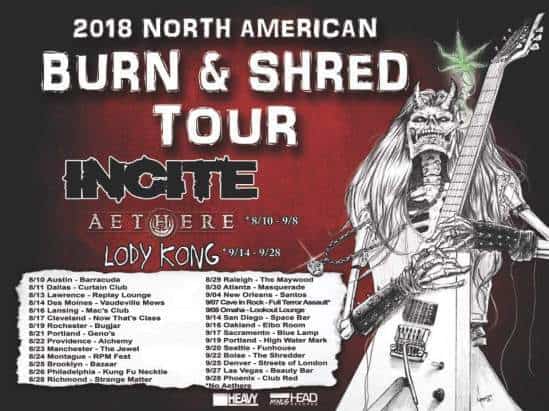 Incite announced a tour with Aethere, and Lody Kong